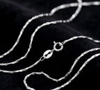 "Stellar Bar" Modernist Chain – 925 Sterling Silver