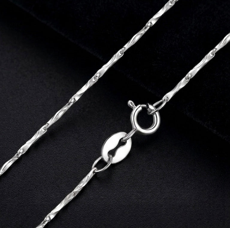 "Stellar Bar" Modernist Chain – 925 Sterling Silver