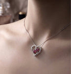 "Eternal Love" Pink Ruby Pendant – 925 Sterling Silver