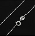 "Singapore Silk" Diamond-Cut Chain – 925 Sterling Silver