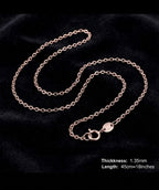 "Rosé Glow" Box Chain – 18k Rose Gold Plated 925 Silver