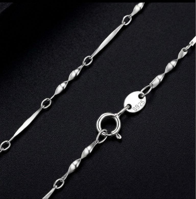 "Italian Braid" Sparkle Chain – 925 Sterling Silver