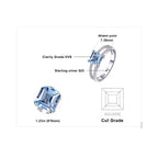 Glacier Sky 1.2 Carats, Princess Cut
