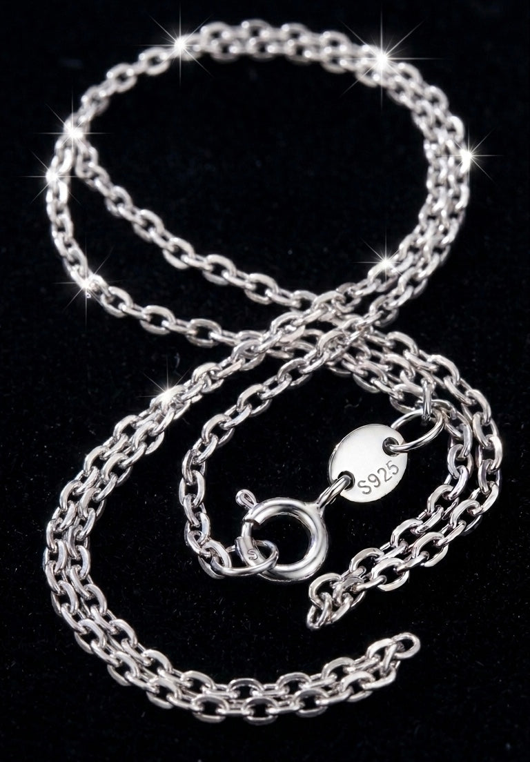 "Venetian Glow" Box Chain – 925 Sterling Silver