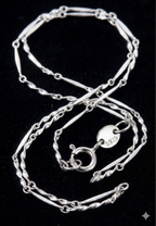 "Italian Braid" Sparkle Chain – 925 Sterling Silver