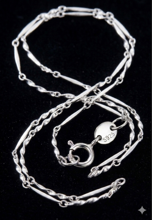 "Italian Braid" Sparkle Chain – 925 Sterling Silver