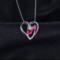 "Eternal Love" Pink Ruby Pendant – 925 Sterling Silver