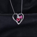 "Eternal Love" Pink Ruby Pendant – 925 Sterling Silver