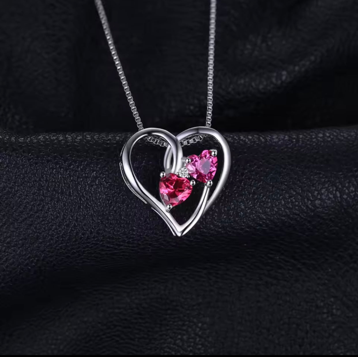 "Eternal Love" Pink Ruby Pendant – 925 Sterling Silver